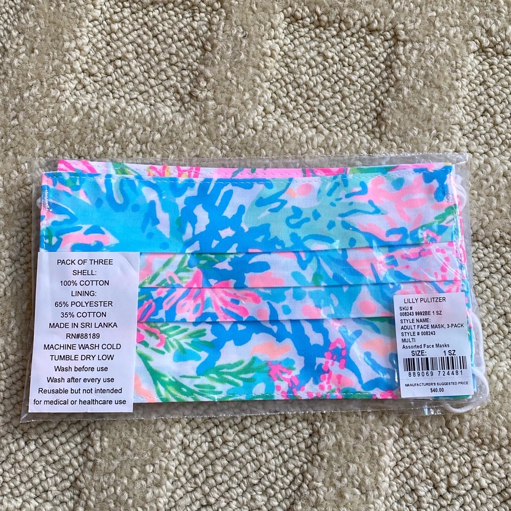 Lilly Pulitzer Masks